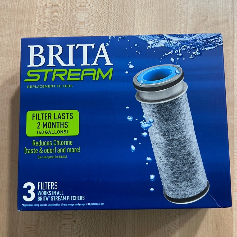 Brita Stream Filters- Box of 3. Brand New.